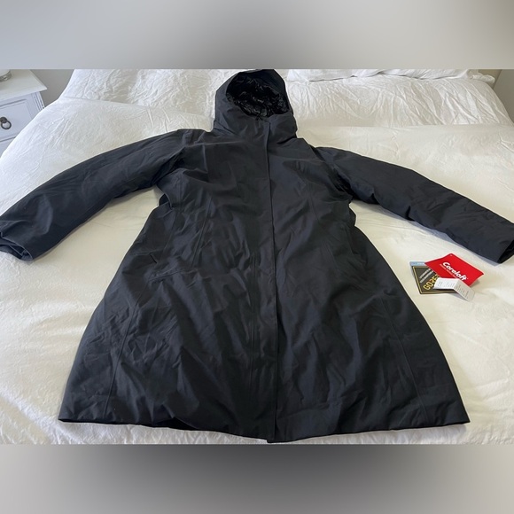 Arc'teryx Jackets & Blazers - ArcTeryx | Women's SZ XL | Black Centrale Parka Down | Long Length Hooded | NWOT